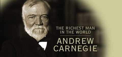 Andrew Carnegie (1835-1919) - Một đại gia người Mỹ khác - ông sở hữu khối tài sản khổng lồ thông qua việc bán lại công ty US Steel của mình cho JP Morgan vào 1901 với giá lên tới 480 triệu USD, bằng với 2,1% GDP Mỹ cùng thời điểm. Đến nay, nếu tính toán theo thay đổi tỷ giá, số tiền mà đại gia này có trong tay là gần 400 tỷ USD Andrew Carnegie (1835-1919) - Một đại gia người Mỹ khác - ông sở hữu khối tài sản khổng lồ thông qua việc bán lại công ty US Steel của mình cho JP Morgan vào 1901 với giá lên tới 480 triệu USD, bằng với 2,1% GDP Mỹ cùng thời điểm. Đến nay, nếu tính toán theo thay đổi tỷ giá, số tiền mà đại gia này có trong tay là gần 400 tỷ USD