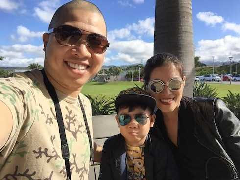 Gia đình nhỏ của Hải Anh.