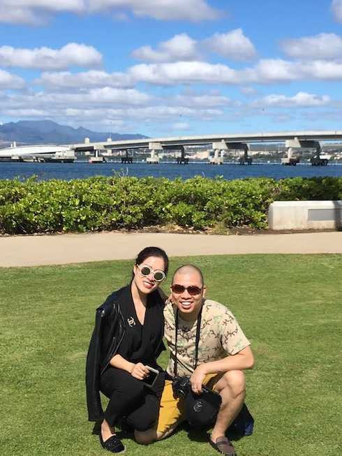 Hải Anh và vợ.3