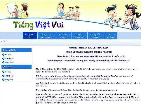 Giao diện trang web