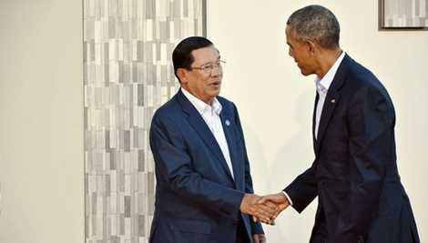 Tổng thống Barack Obama tiếp Thủ tướng Campuchia Hun Sen Tổng thống Barack Obama tiếp Thủ tướng Campuchia Hun Sen