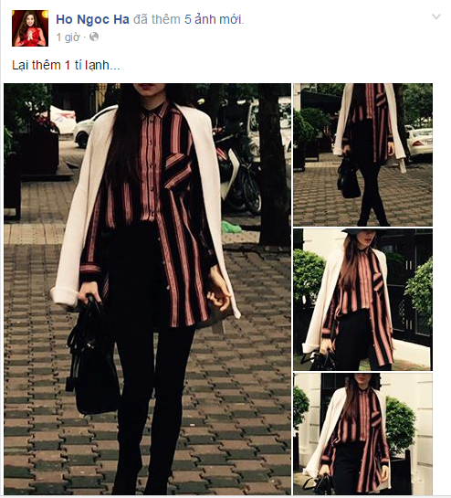 Trước đó, Hồ Ngọc Hà còn thường xuyên chia sẻ hình ảnh