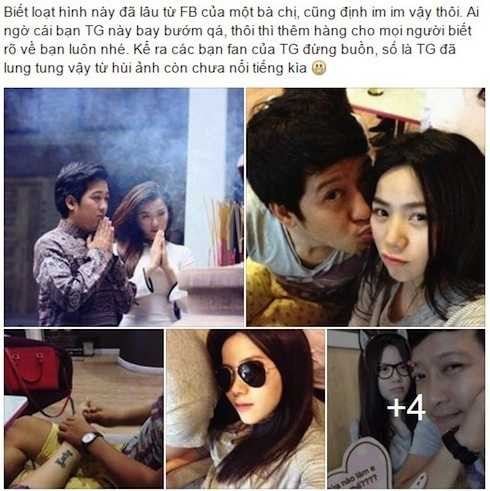 Ảnh thân mật của Trường Giang và 'gái lạ' bị rò rỉ trên facebook.