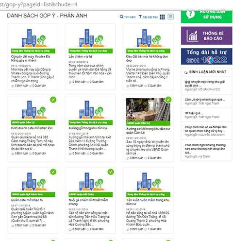 Đà Nẵng, ra mắt website, tiếp nhận ý kiến, nhân dân, điều hành
