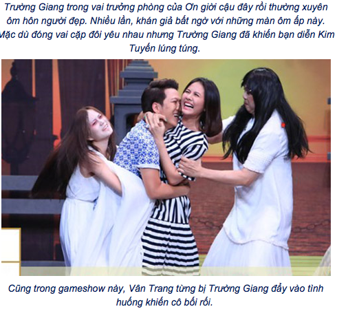 'Sở thích sàm sỡ' bạn diễn nữ của Trường Giang được truyền thông khai thác.