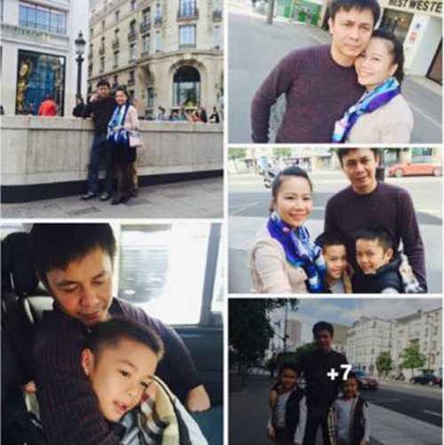 Cũng trong năm 2014, 'Đại gia kim cương' cùng gia đình du lịch khắp các phố phường của Paris.