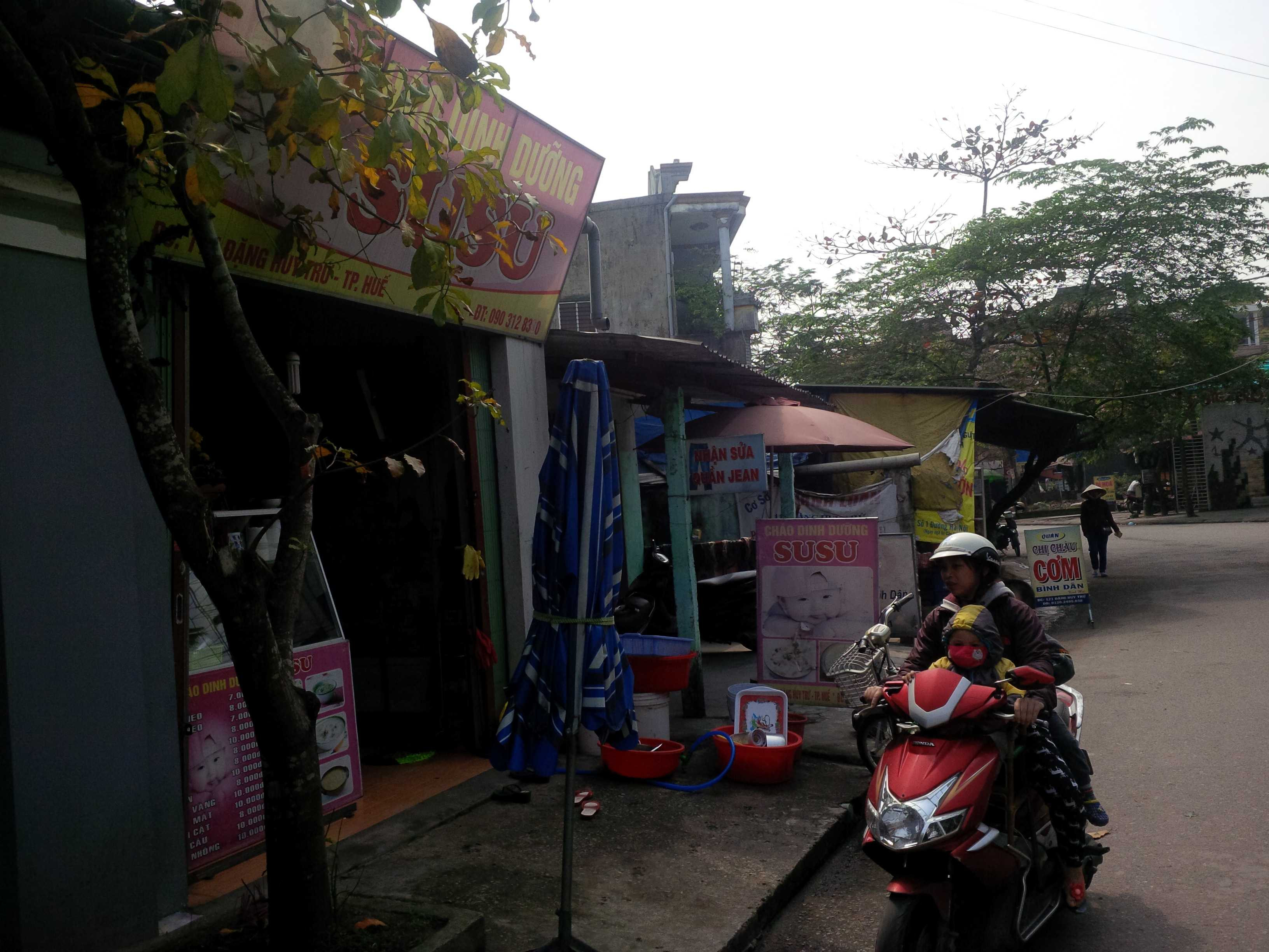 Quán cháo SuSu nơi xảy ra sự việc.