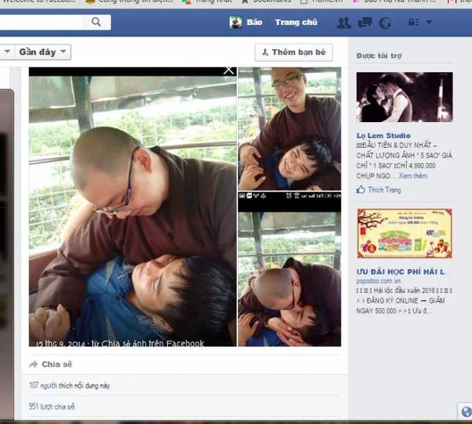 Hành động phản cảm khi khoác áo tu hành.