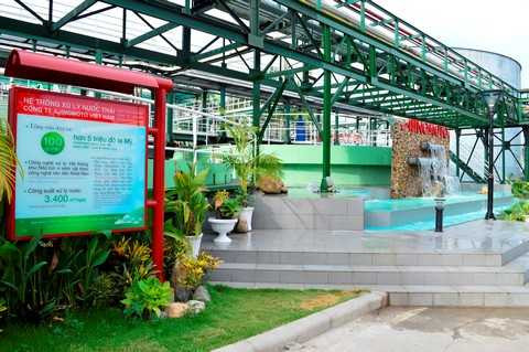 Hệ thống xử lý nước thải hiện đại tại nhà máy Biên Hòa