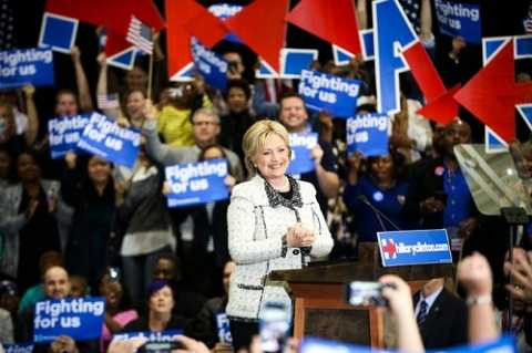 Bà Clinton tại chiến dịch tranh cử ở Columbia, bang Nam Carolina.