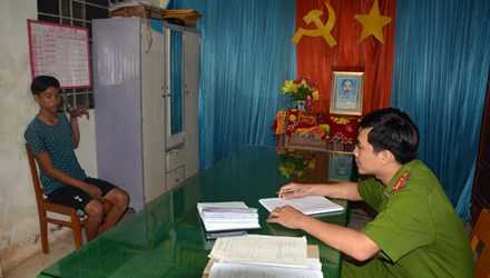 Nguyễn Minh Phương tại cơ quan công an.