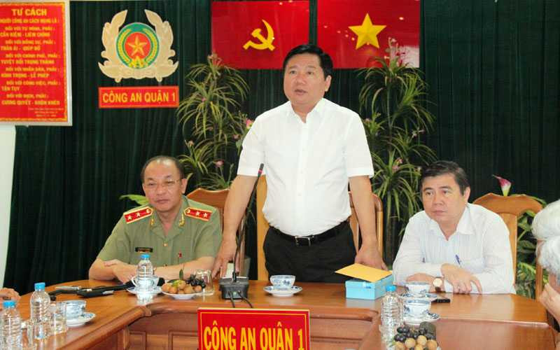 Bí thư Thành ủy TP.HCM Đinh La Thăngđề nghị Công an TP.HCM tăng cường tuần tra, kiểm soát 24/24h