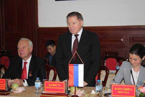 Đồng chí V.M. Lebedev cảm ơn sự đón tiết chu đáo của nhà nước Việt Nam