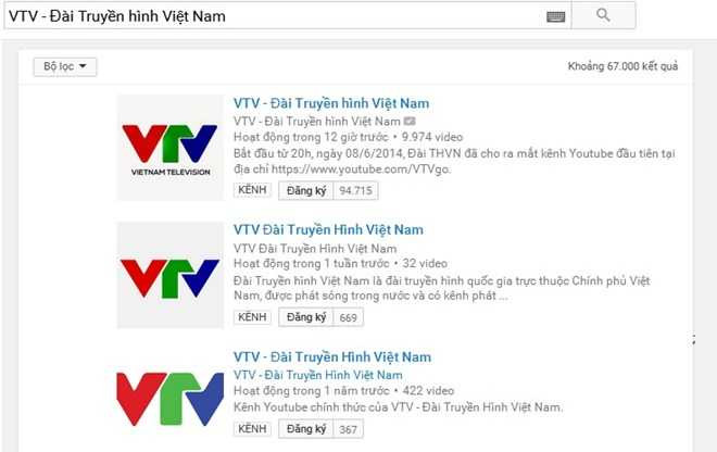 Vi phạm bản quyền, kênh Youtube của VTV dừng hoạt động