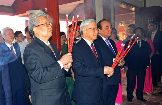 Tổng bí thư dự 110 năm ngày sinh cố Thủ tướng Phạm Văn Đồng