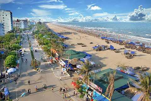 Phối cảnh một đoạn bãi biển Sầm Sơn theo quy hoạch mới