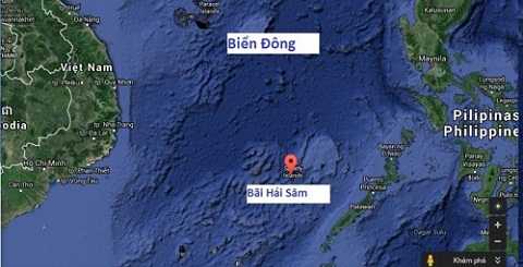 Vị trí bãi Hải Sâm trên bản đồ Google Maps