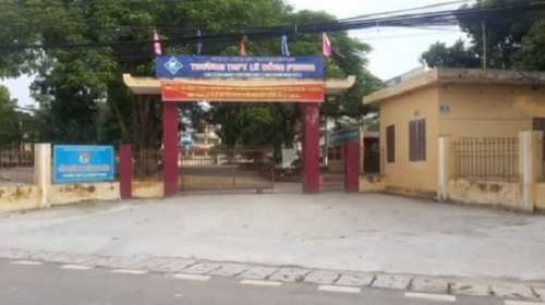 Trường Lê Hồng Phong, nơi xảy ra vụ việc.