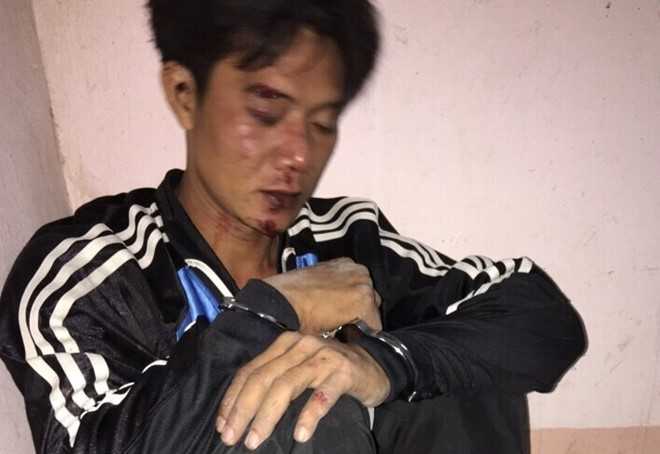 Văn tại cơ quan công an (Ảnh: H.Hải)