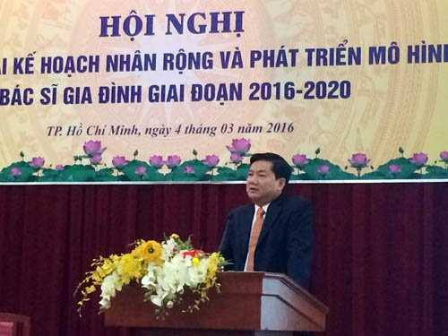 Ông Đinh La Thăng phát biểu tại Hội nghị.