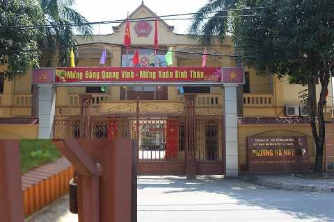 Chưa hết giờ làm việc nhưng cổng UBND phường Hà Huy Tập khóa trái Chưa hết giờ làm việc nhưng cổng UBND phường Hà Huy Tập khóa trái