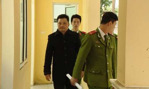 Lê Xuân Giang tại cơ quan điều tra.