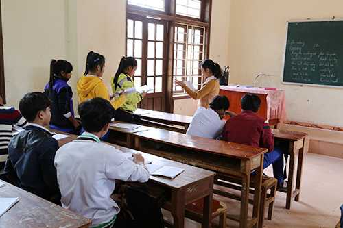 Nhiều học sinh ở vùng cao Quảng Trị bỏ học do không theo kịp chương trình. Ảnh: Hoàng Táo