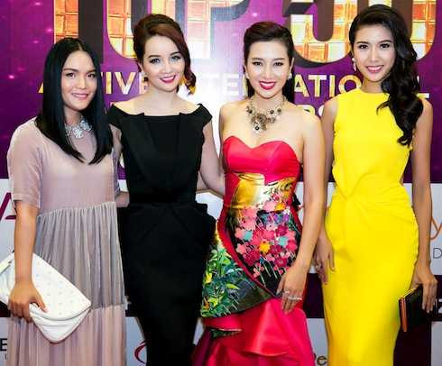 Mai Thu Huyền, Á hậu Quý bà Thu Hương và Thuý Vân.
