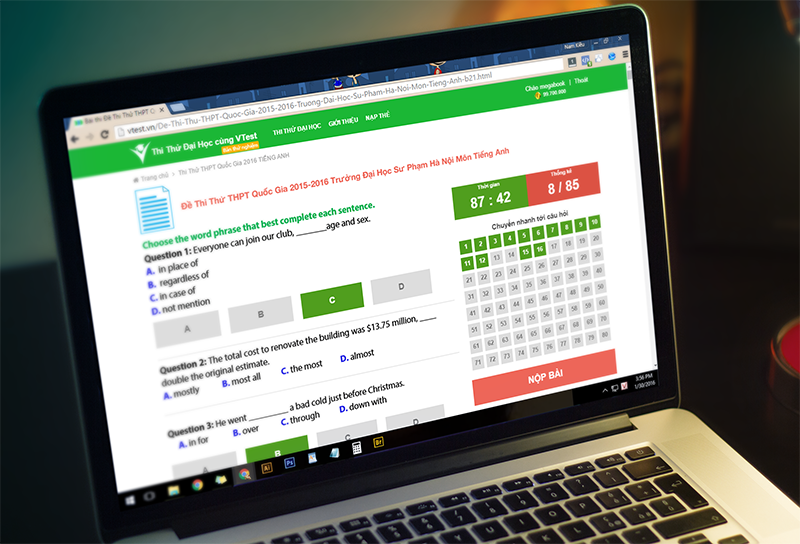  “Thần tốc luyện đề THPT Quốc gia 2016”