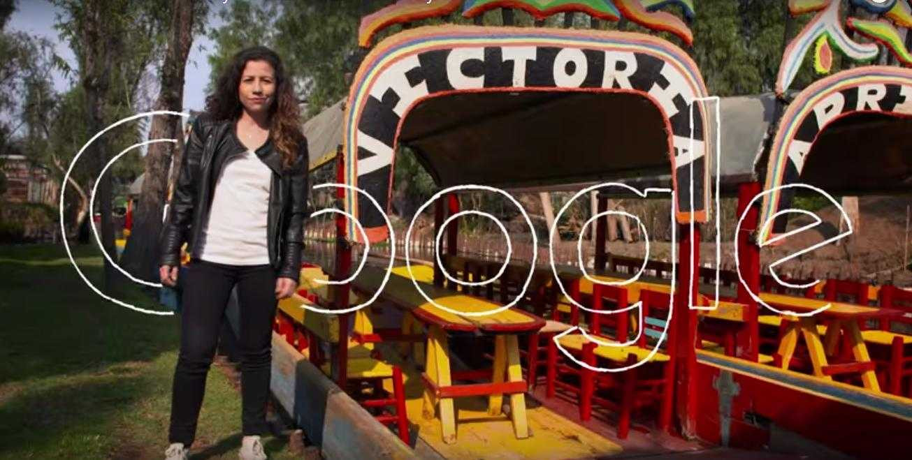 Hình ảnh trong clip trên trang chủ của Google tìm kiếm