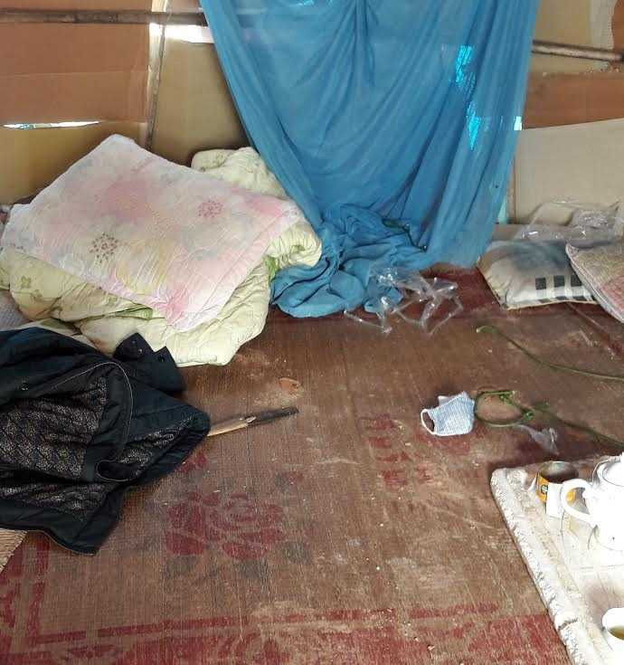 Hiện trường nơi 2 bảo vệ bị trói