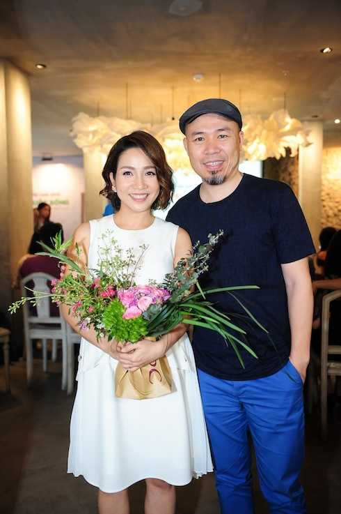 Diva Mỹ Linh và nhạc sỹ Huy Tuấn.
