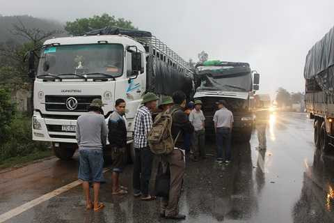 Hiện trường xảy ra vụ tai nạn