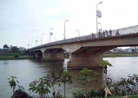 Cầu Bo, TP Thái Bình, nơi xảy ra vụ việc