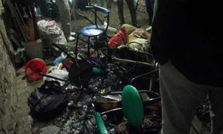 Nhiều đồ đạc trong nhà bị thiêu cháy *ảnh: DC