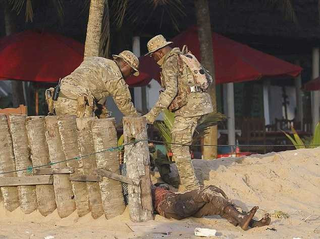 Lực lượng chức năng tại hiện trường vụ nổ súng