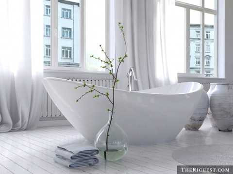 Bồn tắm. Theo nghiên cứu, vi khuẩn tụ cầu - một loại vi khuẩn có thể gây bệnh được tìm thấy rất nhiều tại bồn tắm của các gia đình