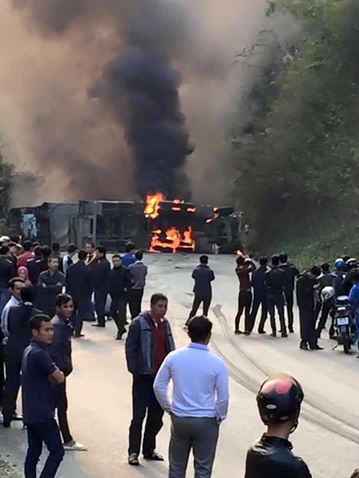 Hiện trường vụ tai nạn Ảnh: otofun