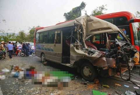 Hiện trường va chạm giao thông