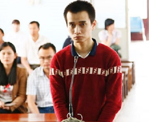 Bị cáo Nguyễn Thế Anh tại phiên tòa