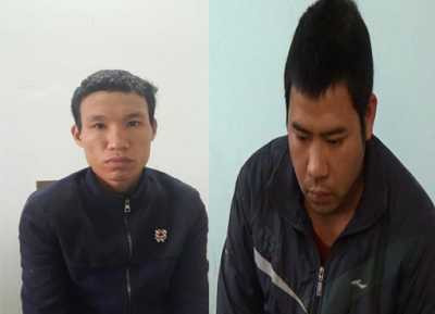 Hùng và Diên tại cơ quan công an