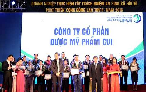 Công ty CVI được công nhận 'Doanh nghiệp thực hiện tốt trách nhiệm An sinh xã hội và phát triển cộng đồng'
