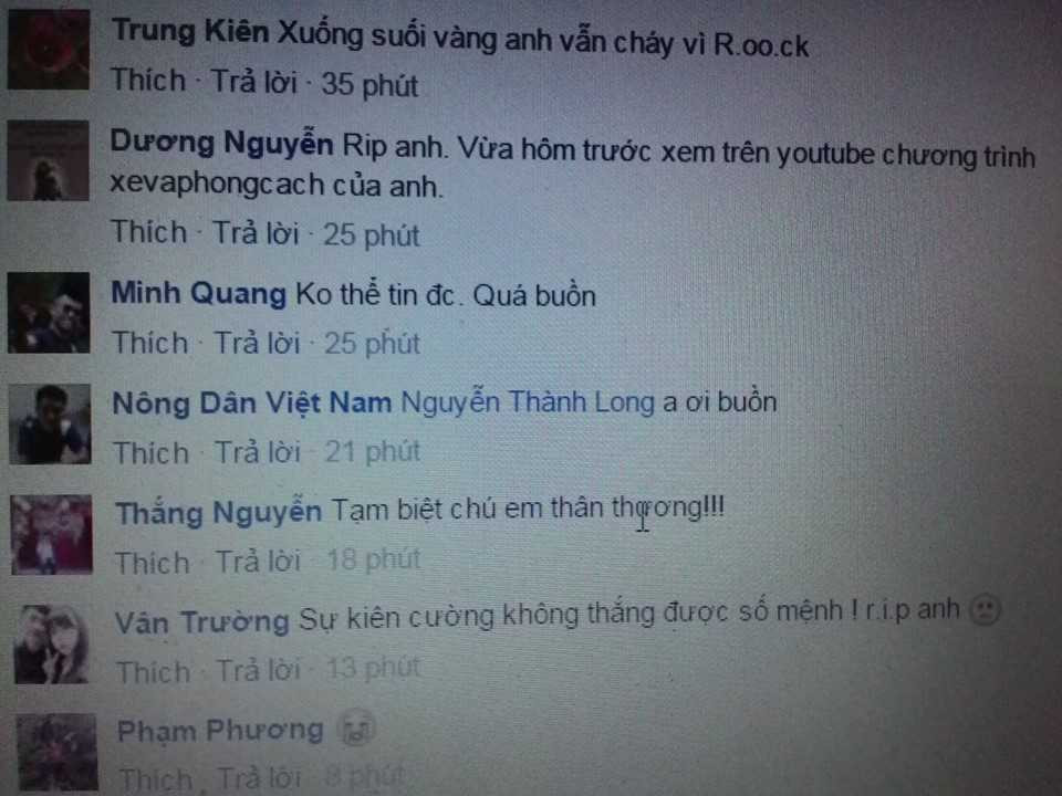 Cư dân mạng bàng hoàng, thương tiếc trước sự ra đi của Trần Lập 