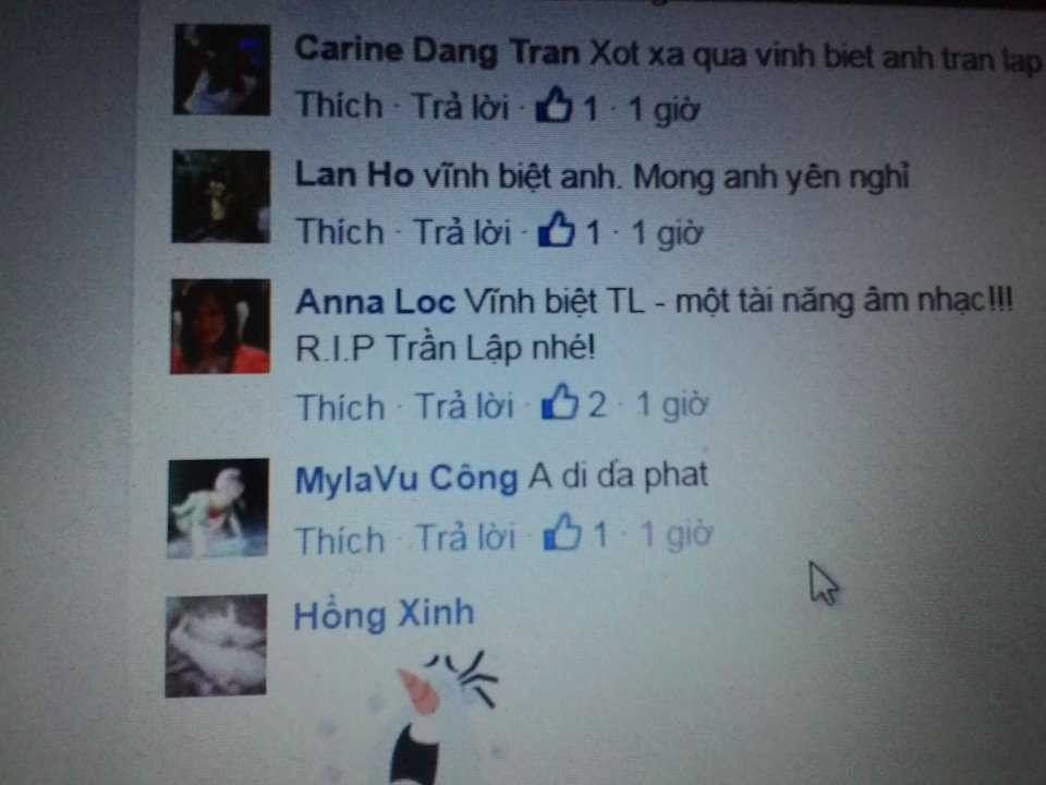 Cư dân mạng bàng hoàng, thương tiếc trước sự ra đi của Trần Lập 