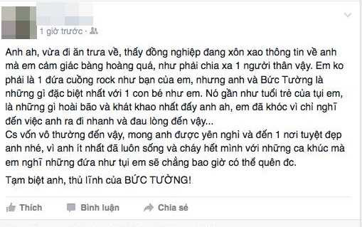 Cộng đồng mạng xót xa trước hung tin nhạc sỹ Trần Lập qua đời