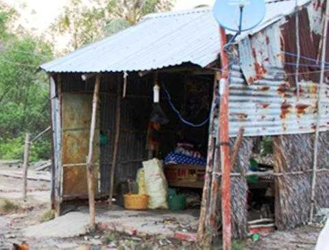 Ngôi nhà nơi xảy ra vụ việc.