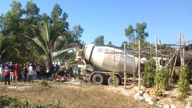 Hiện trường vụ tai nạn - Ảnh: H.Trung