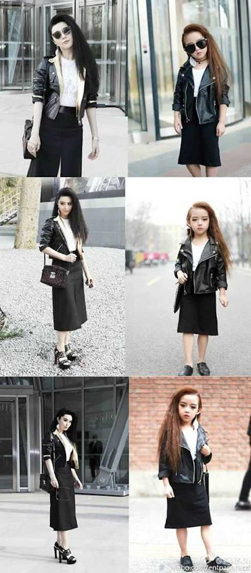 Cô bé liên tục hoá thân thành thần tượng trong những bộ ảnh khác nhau.