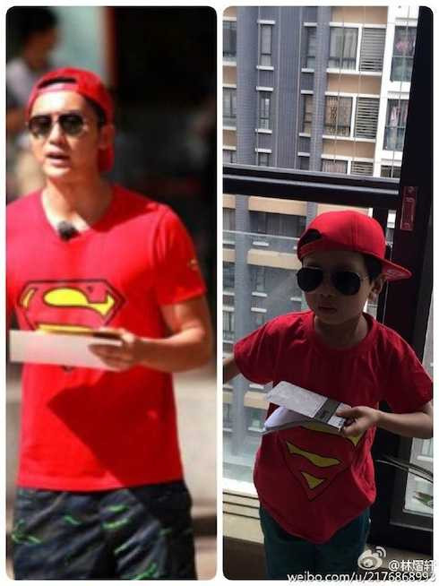 Thời trang thường ngày của Lý Thần cũng được fan nhí copy.