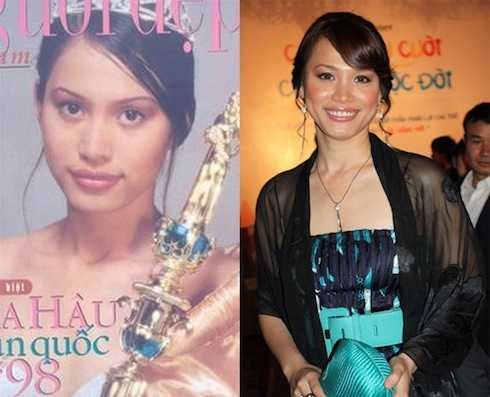 Hoa hậu Ngọc Khánh có nhan sắc không vừa mắt công chúng khi mới đăng quang.